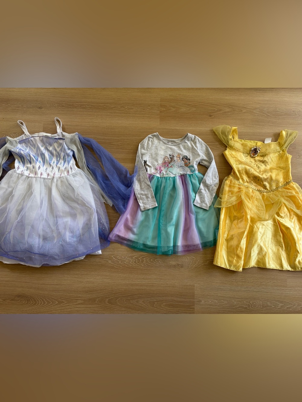 Disney Girls' Blue, Teal, Purple & Yellow Princess Dress-Up Set